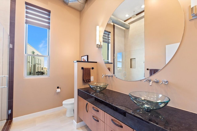 2411 W Walton St Unit 2B, Chicago, IL 60622 - full bath with a shower stall and double vanity