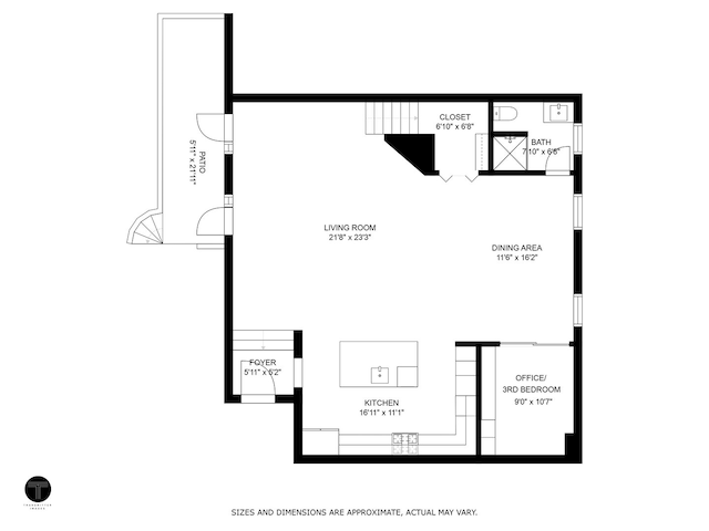 2411 W Walton St Unit 2B, Chicago, IL 60622 - view of floor plan / room layout