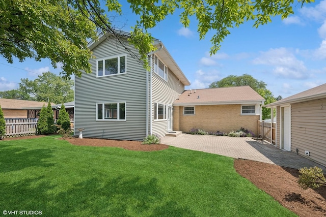 1419 W Miner St, Arlington Heights, IL 60005 - rear view of house featuring a patio area and brick siding