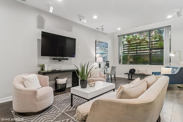 1718 W Le Moyne St Unit 1, Chicago, IL 60622 - living room with wood finished floors and recessed lighting