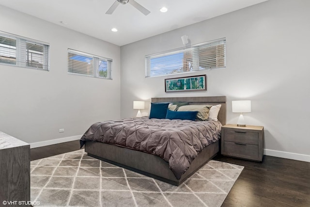 1718 W Le Moyne St Unit 1, Chicago, IL 60622 - bedroom featuring wood finished floors, recessed lighting, and ceiling fan
