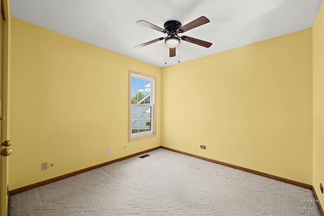 314 Spring Creek Cir, Schaumburg, IL 60173 - unfurnished room with light carpet and a ceiling fan