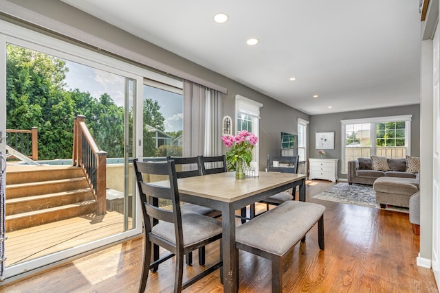 923 Christa Ct, Elk Grove Village, IL 60007 - dining area featuring recessed lighting and wood finished floors