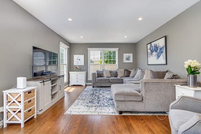 923 Christa Ct, Elk Grove Village, IL 60007 - living room with wood finished floors and recessed lighting