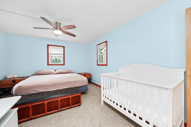 9111 Memory Trl, Wonder Lake, IL 60097 - carpeted bedroom with ceiling fan