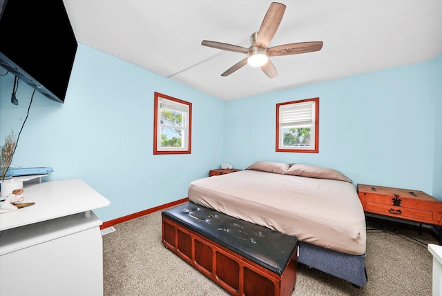 9111 Memory Trl, Wonder Lake, IL 60097 - bedroom featuring light carpet and a ceiling fan