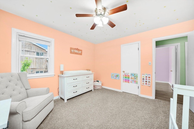 9111 Memory Trl, Wonder Lake, IL 60097 - bedroom with light colored carpet and a ceiling fan