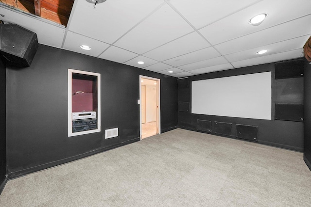 9111 Memory Trl, Wonder Lake, IL 60097 - carpeted home theater room featuring recessed lighting