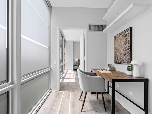 653 N Kingsbury St Unit 1707, Chicago, IL 60654 - office with light wood-style flooring and baseboards