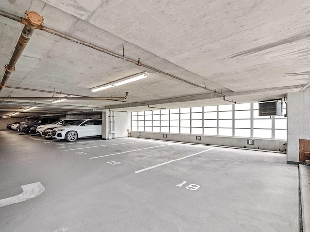 653 N Kingsbury St Unit 1707, Chicago, IL 60654 - parking deck featuring a wall unit AC