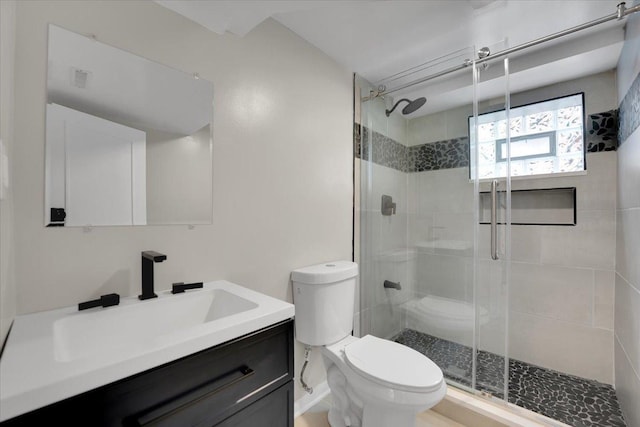 3935 W Jarvis Ave, Lincolnwood, IL 60712 - bathroom featuring vanity and a shower stall