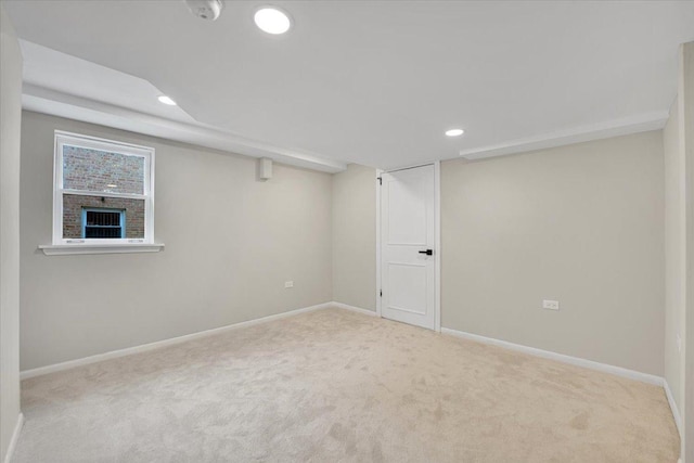 3935 W Jarvis Ave, Lincolnwood, IL 60712 - finished below grade area with carpet flooring and recessed lighting