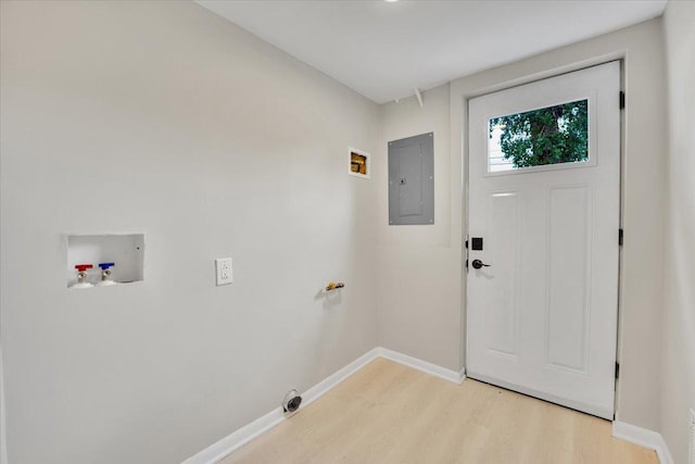 3935 W Jarvis Ave, Lincolnwood, IL 60712 - entryway with electric panel and light wood-type flooring