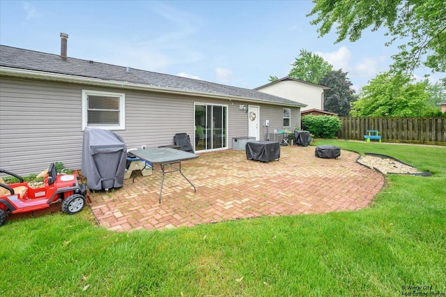 8246 N Applewood Ct, Hanover Park, IL 60133 - view of patio with area for grilling and a fire pit
