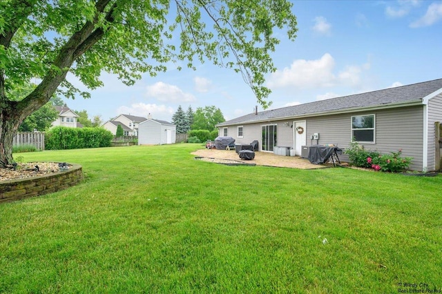 8246 N Applewood Ct, Hanover Park, IL 60133 - view of yard with a patio and a shed