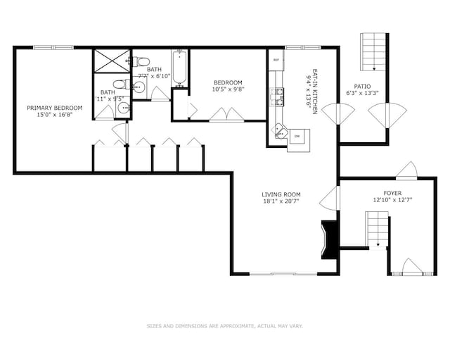 6427 N Damen Ave Unit 1E, Chicago, IL 60645 - view of floor plan / room layout