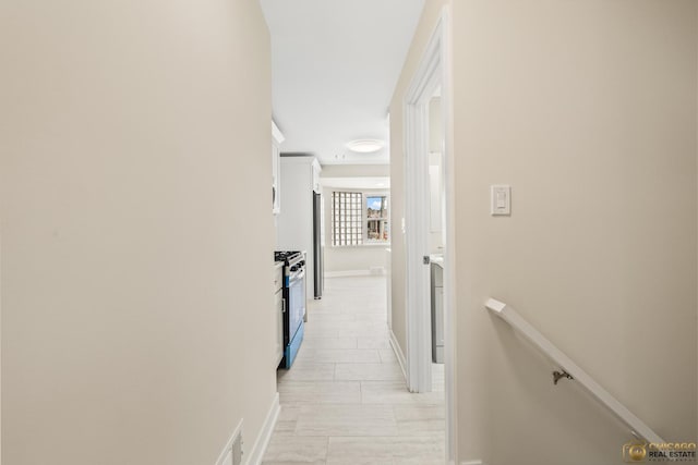 8207 S Laflin St, Chicago, IL 60620 - hallway featuring an upstairs landing and baseboards