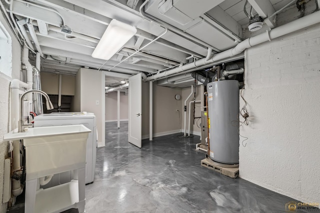8207 S Laflin St, Chicago, IL 60620 - unfinished below grade area with gas water heater