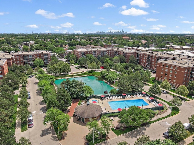 4210 N Natchez Ave Unit 208, Chicago, IL 60634 - view of urban area featuring a pool