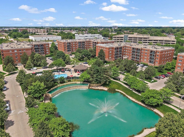 4210 N Natchez Ave Unit 208, Chicago, IL 60634 - bird's eye view of a pool area