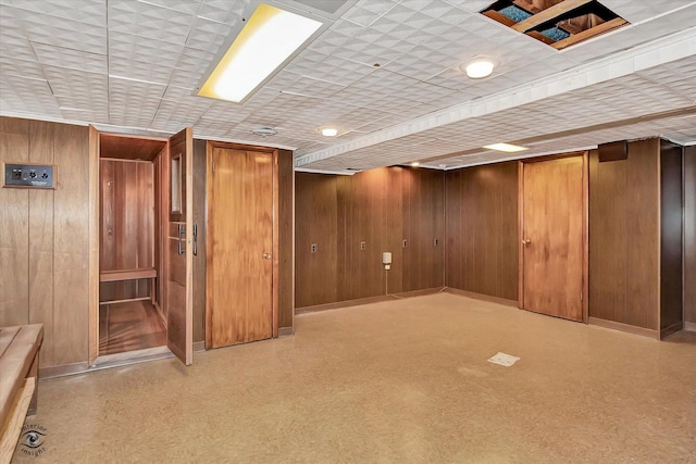 9139 S Oakley Ave, Chicago, IL 60643 - basement with wood walls