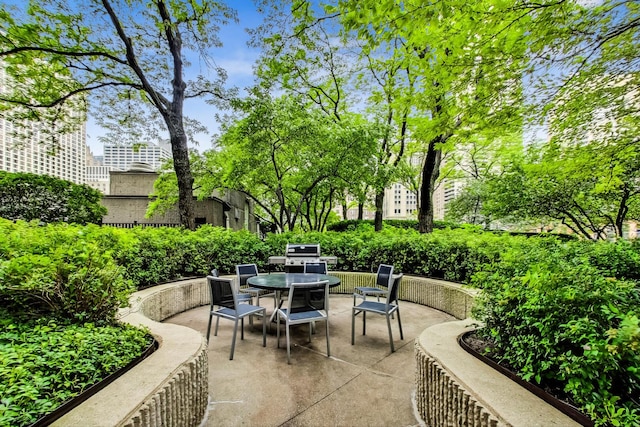 10 E Ontario St Unit 4808, Chicago, IL 60611 - view of patio with outdoor dining space