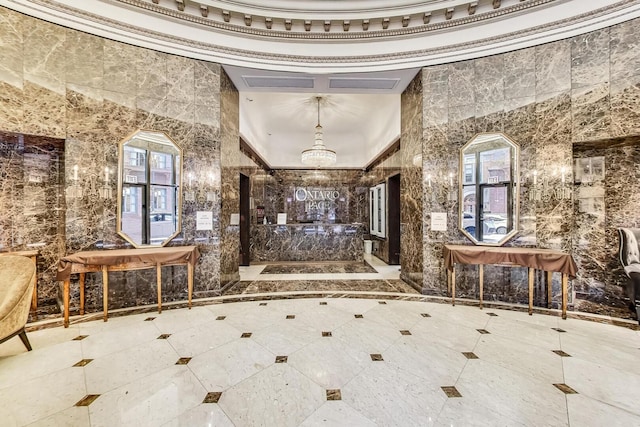 10 E Ontario St Unit 4808, Chicago, IL 60611 - foyer with a chandelier