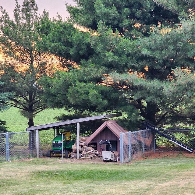 3883 E 2050th Rd, Serena, IL 60549 - view of yard with a carport