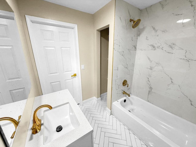 16802 Anthony Ave, Hazel Crest, IL 60429 - bathroom featuring vanity and shower / bath combination