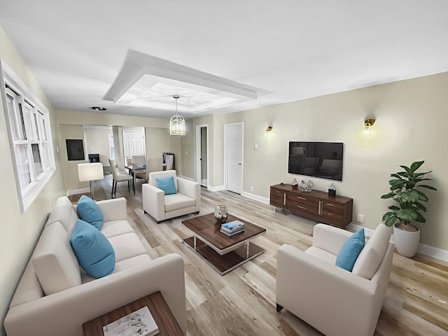 16802 Anthony Ave, Hazel Crest, IL 60429 - living area featuring baseboards and light wood-style flooring