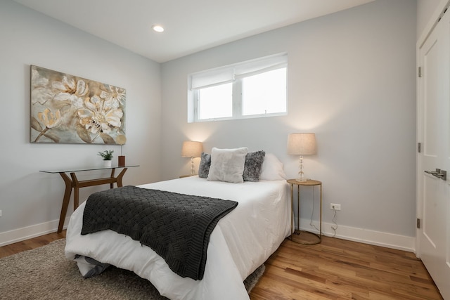 1415 W Walton St Unit 3, Chicago, IL 60642 - bedroom with light wood-style flooring and recessed lighting