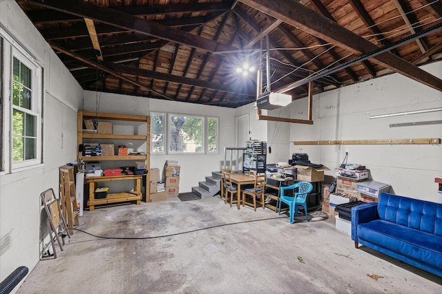 32 Greencroft Dr, Champaign, IL 61821 - garage featuring a garage door opener