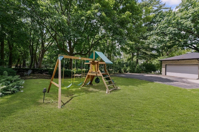 32 Greencroft Dr, Champaign, IL 61821 - view of playground with a lawn