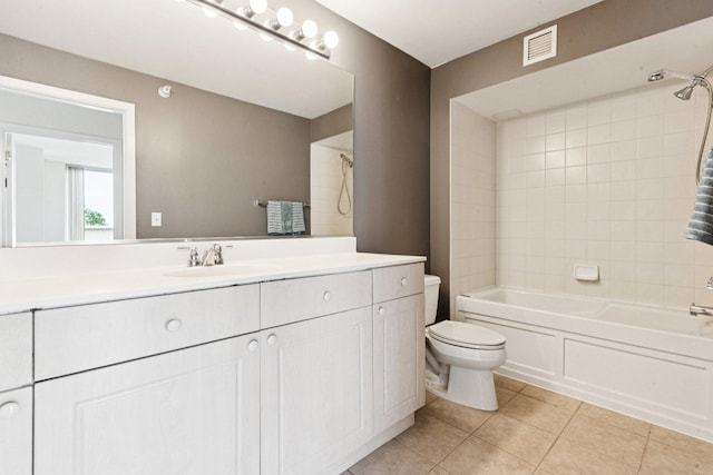 1640 Maple Ave Unit 503, Evanston, IL 60201 - bathroom with tile patterned flooring, vanity, and washtub / shower combination