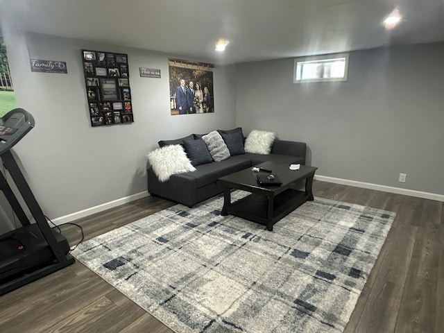 1517 Juniper Ln, Machesney Park, IL 61115 - living room with baseboards and wood finished floors