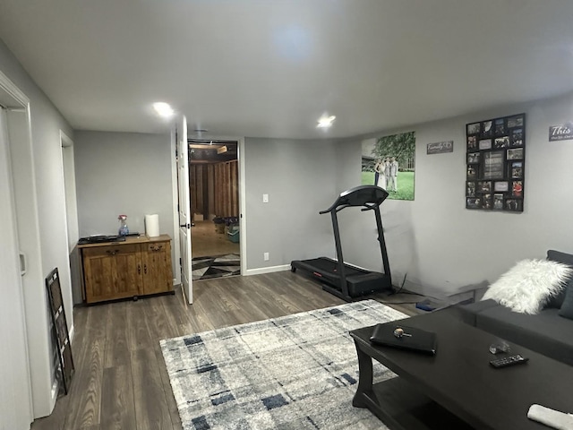 1517 Juniper Ln, Machesney Park, IL 61115 - living room featuring dark wood-type flooring