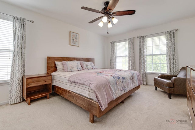 337A Veronica Cir, Bartlett, IL 60103 - bedroom with light carpet and ceiling fan