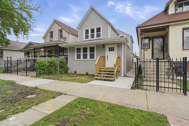7227 S Paulina St, Chicago, IL 60636 - view of front facade with a gate