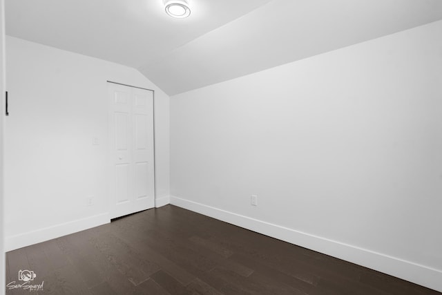 7227 S Paulina St, Chicago, IL 60636 - additional living space featuring dark wood-type flooring and lofted ceiling