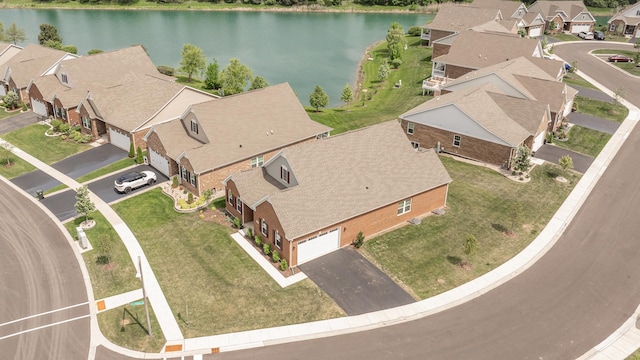 2107 Traemore Ln, New Lenox, IL 60451 - aerial view of residential area with a large body of water