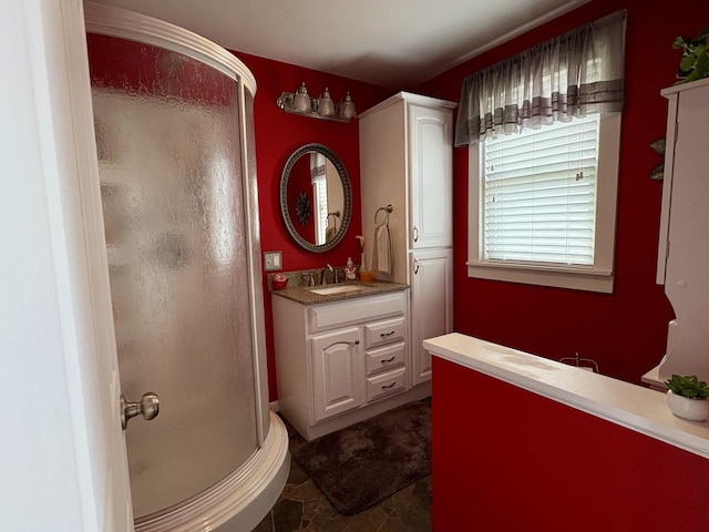 1112 W Wilmington-Peotone Rd, Peotone, IL 60468 - full bath featuring a stall shower and vanity
