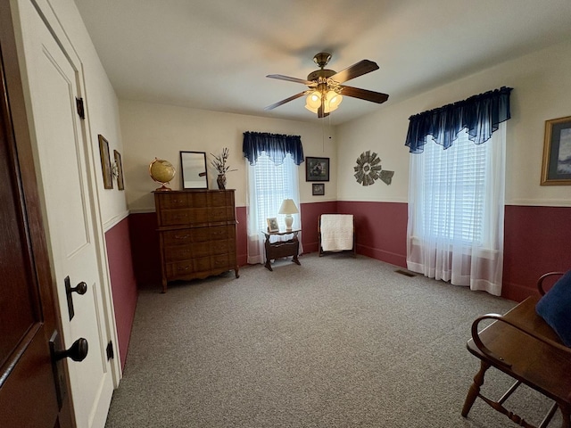 1112 W Wilmington-Peotone Rd, Peotone, IL 60468 - sitting room with ceiling fan and carpet