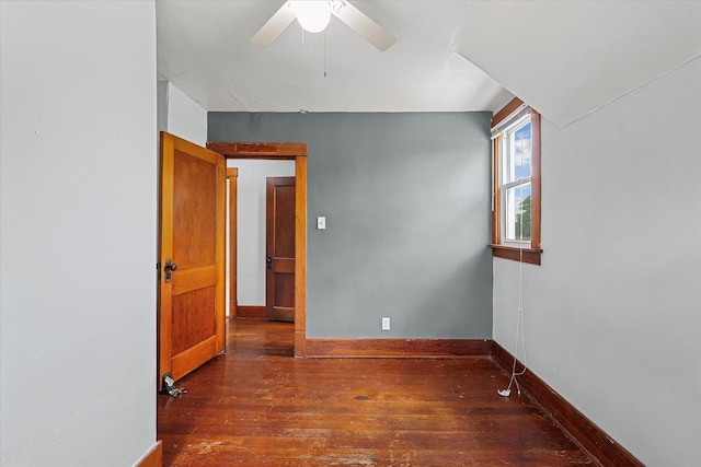 103 S Locust St, Loda, IL 60948 - unfurnished room with hardwood / wood-style flooring and ceiling fan