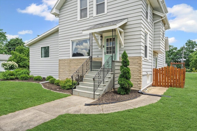 103 S Locust St, Loda, IL 60948 - view of front of house featuring stone siding