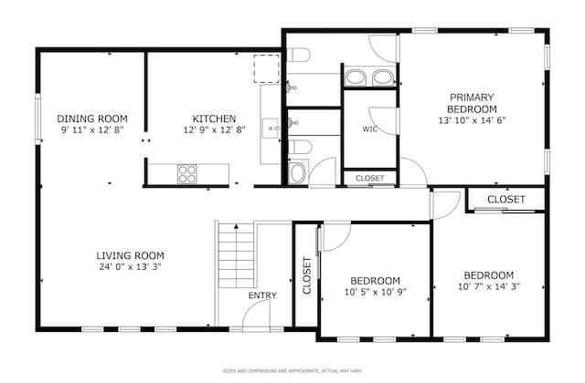 1005 N Dovington Dr, Hoffman Estates, IL 60169 - view of room layout