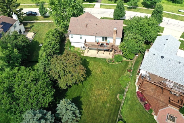 1005 N Dovington Dr, Hoffman Estates, IL 60169 - aerial view of property and surrounding area