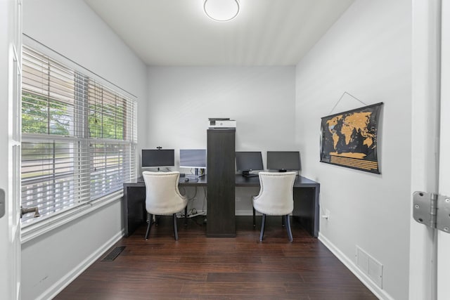 2503 Red Hawk Ridge Ct, Aurora, IL 60503 - office area with wood finished floors and baseboards