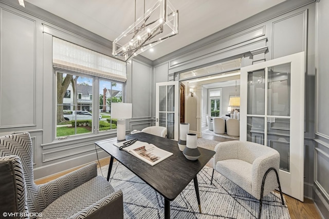 606 S Washington St, Hinsdale, IL 60521 - sunroom featuring a chandelier