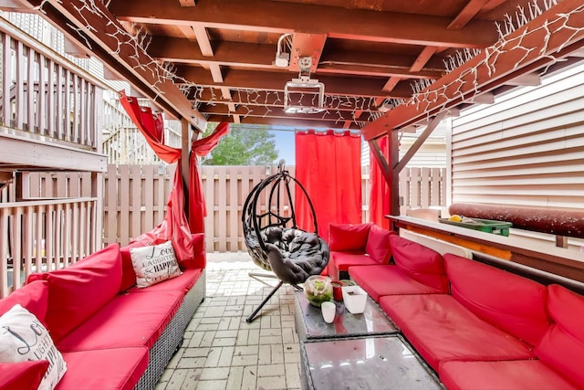 1900 N Laramie Ave, Chicago, IL 60639 - view of patio / terrace with outdoor lounge area