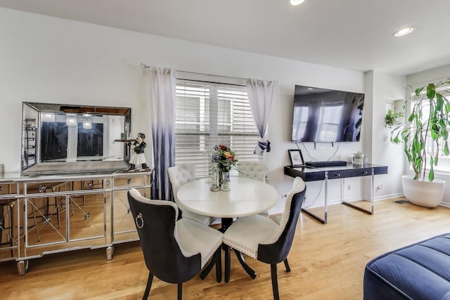 1900 N Laramie Ave, Chicago, IL 60639 - dining area featuring wood finished floors and recessed lighting